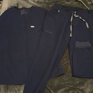 Navy Blue Figs Jogger Set